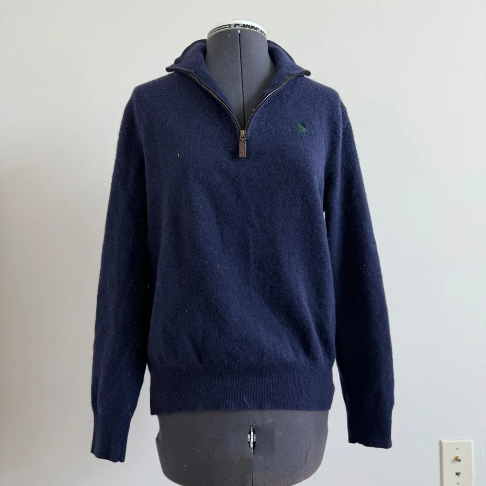 Polo Ralph Lauren Merino Wool Quarter Zip Size Medium